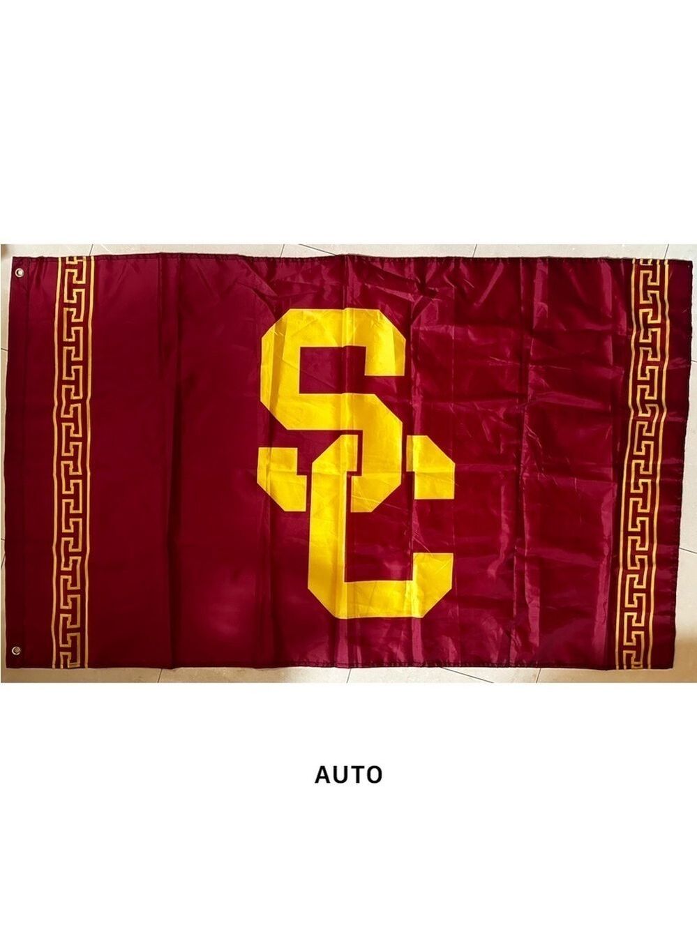 USC Large Banner Nylon Flag Maroon with SC Logo New